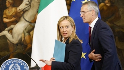 NATO pressure omitted in PM office statement after Meloni-Stoltenberg meeting