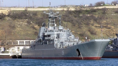 Ukraine says it hit two Russian warships in strikes on Crimea