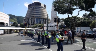 Record Covid-19 infections in New Zealand amid ongoing protests