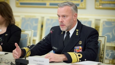 NATO military committee chief, in Kyiv, calls for strong allied support