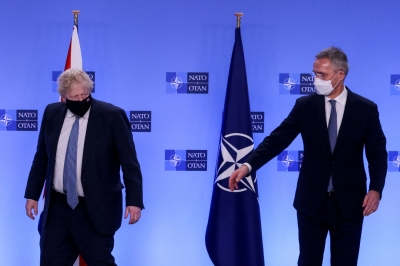 NATO says Russia faces choice: Diplomatic solution or sanctions