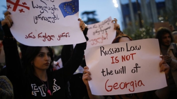 Georgia ruling party presses on with ‘foreign agents’ bill opposed by EU