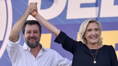 Salvini and Le Pen against von der Leyen, corner Meloni