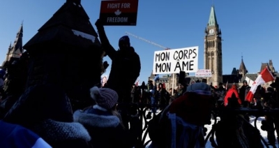 Ottawa protest inspires far-right activists beyond Canada’s borders
