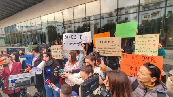 Albanians protest over triple femicide by convicted rapist, murderer