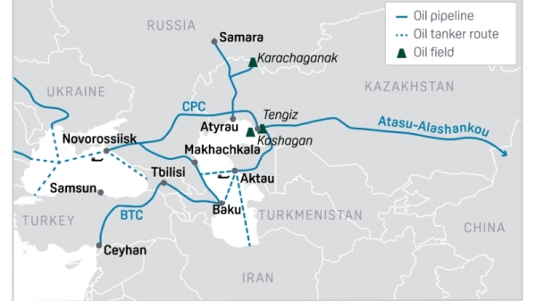 Exxon warns of Russia risks to its $2.5 billion Kazakhstan income