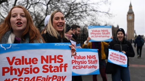 Britain faces largest ever healthcare strikes as pay disputes drag on