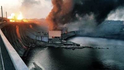 Russia hits vast dam in war’s largest strike on Ukrainian energy infrastructure