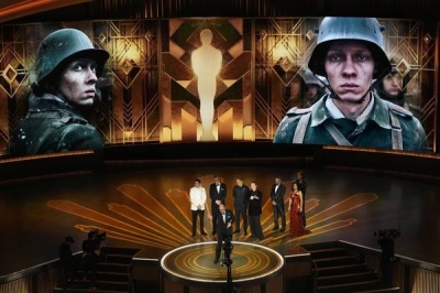 Oscars triumph of All Quiet on the Western Front contrasts sharply with disquiet on the German front